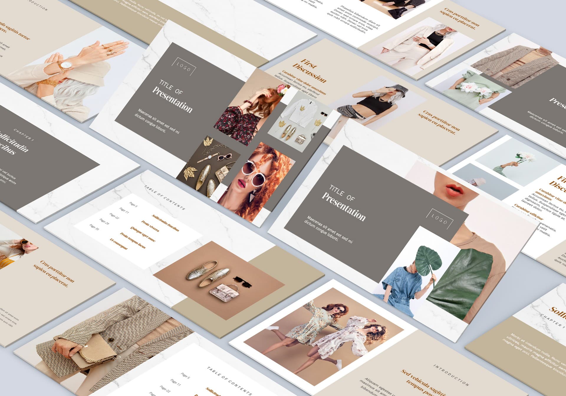 Beige Ppt Template Free Download